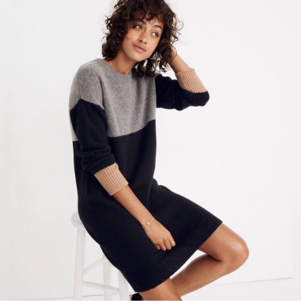 Madewell Heather Gray Sweater Dress
